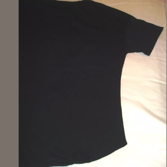 Monte Cervino Cotton Black Embellished Tee L/XL - Picture 7 of 8